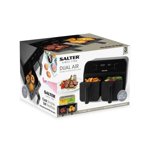 Salter dual air fryer - salter, 7.4l