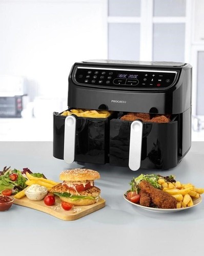 New salter dual air fryer - new,